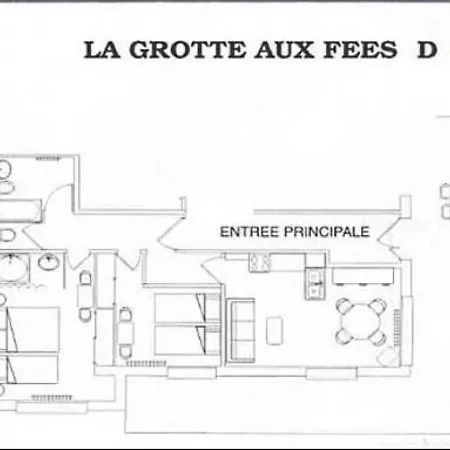 Grotte Aux Fees D, 6 Pers, Skis Aux Pieds アパート